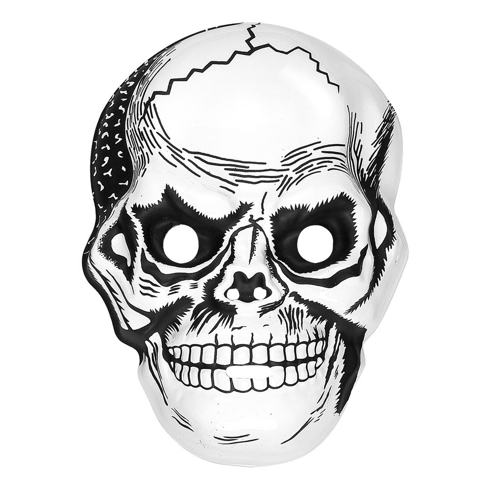 Skelett Mask i Plast