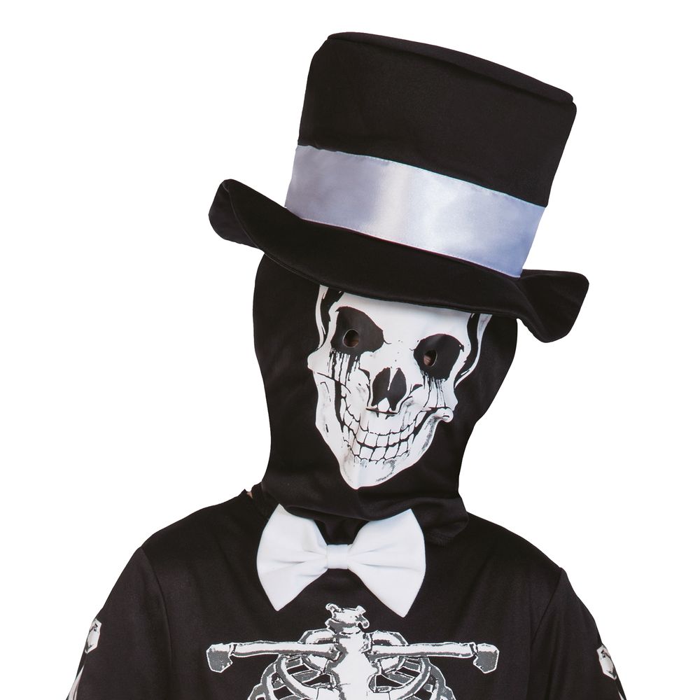 Skelett med Hatt Barn Maskeraddräkt