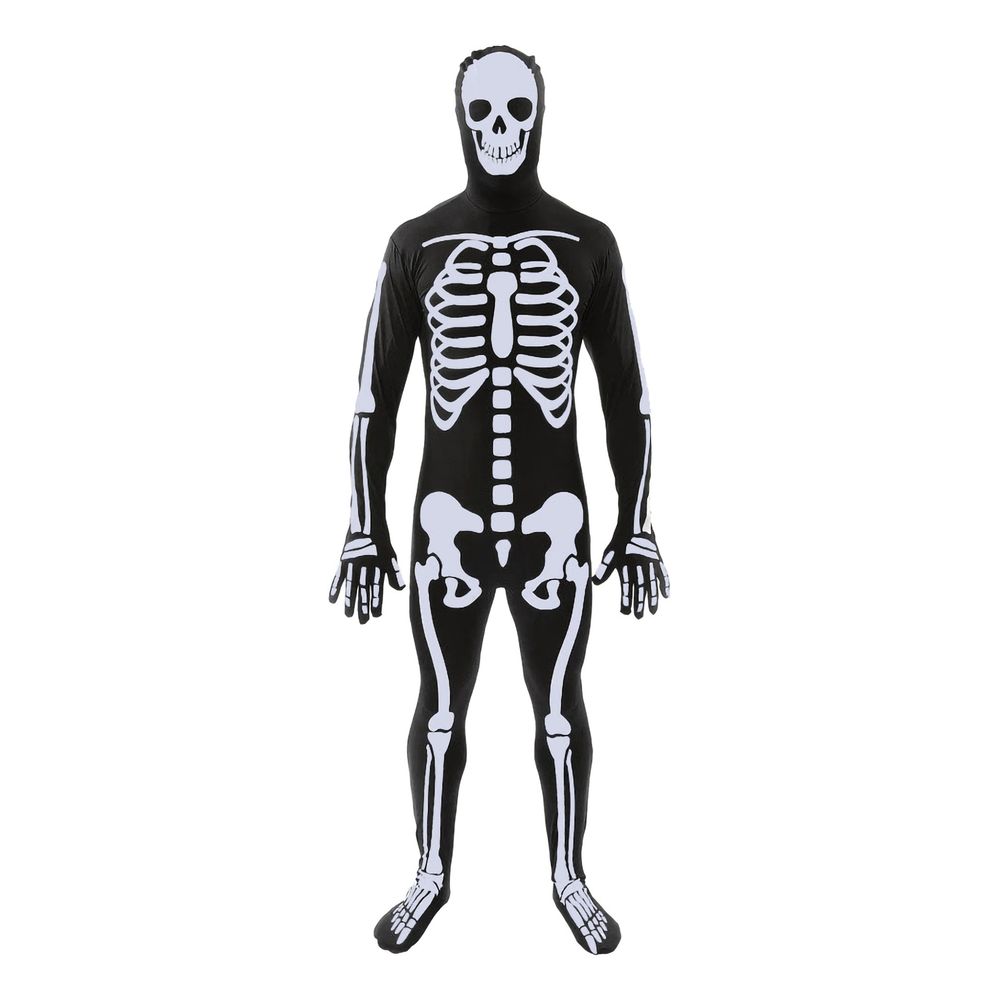 Skelett Skinsuit Maskeraddräkt