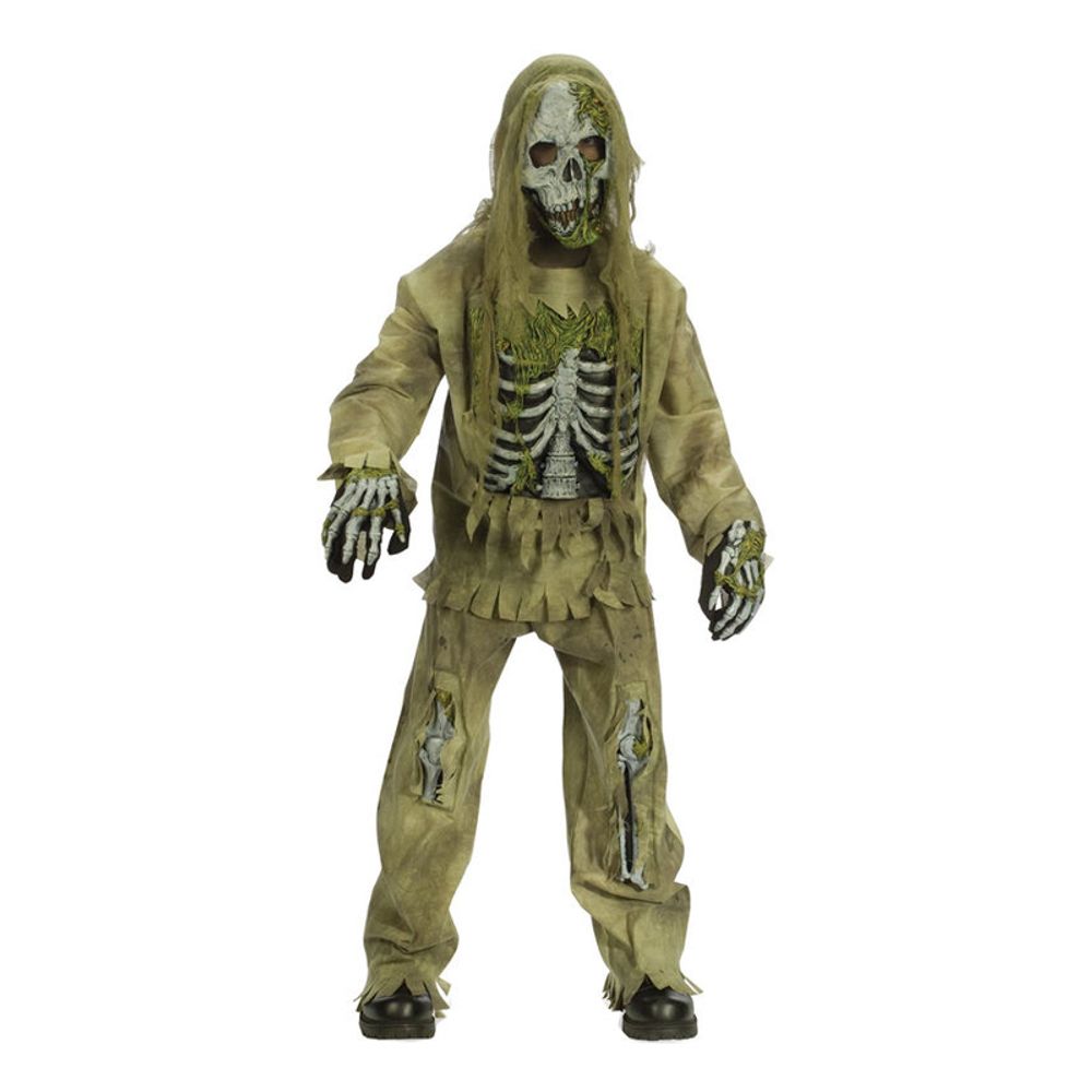Skelett Zombie Barn Maskeraddräkt