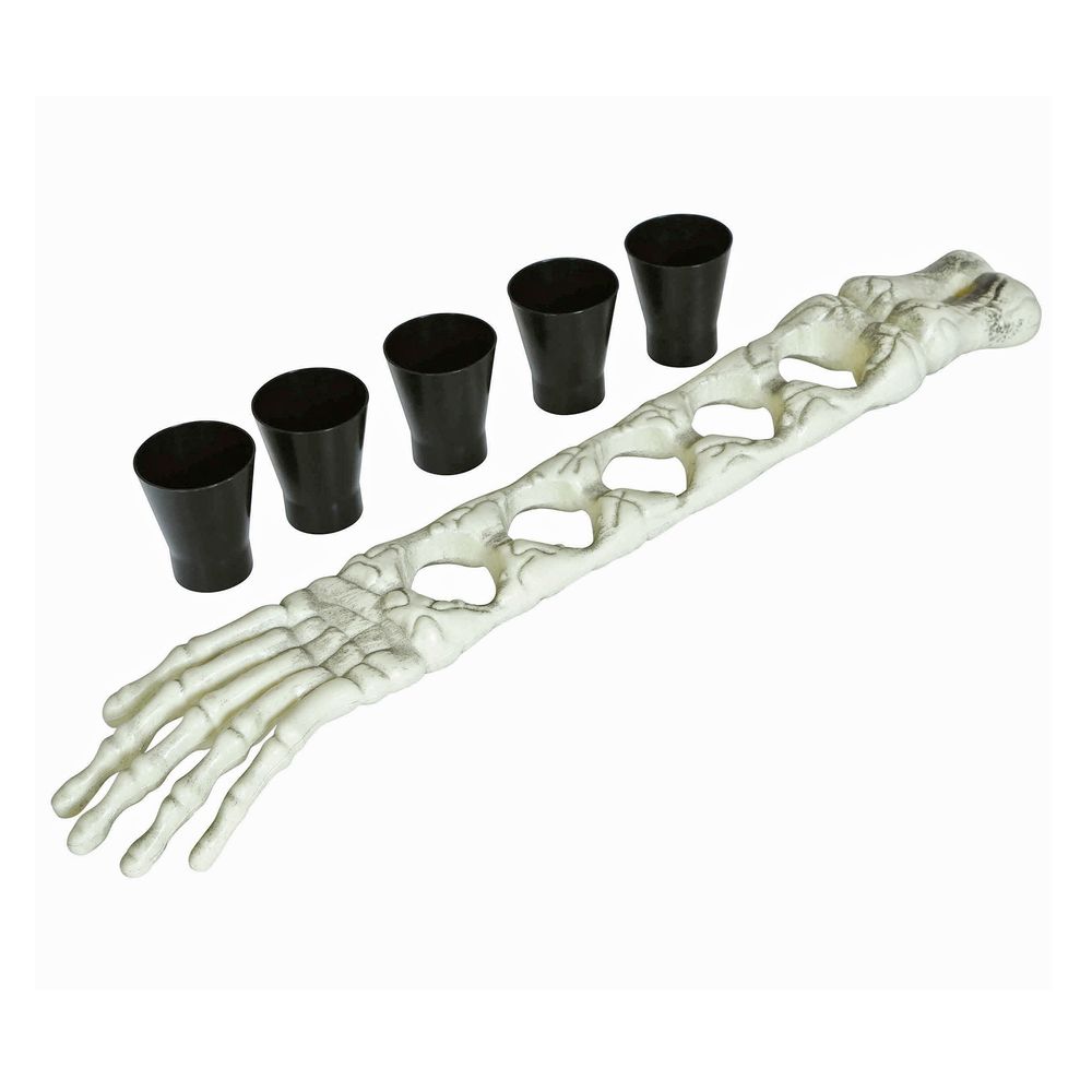 Skeletarm med Shotglas