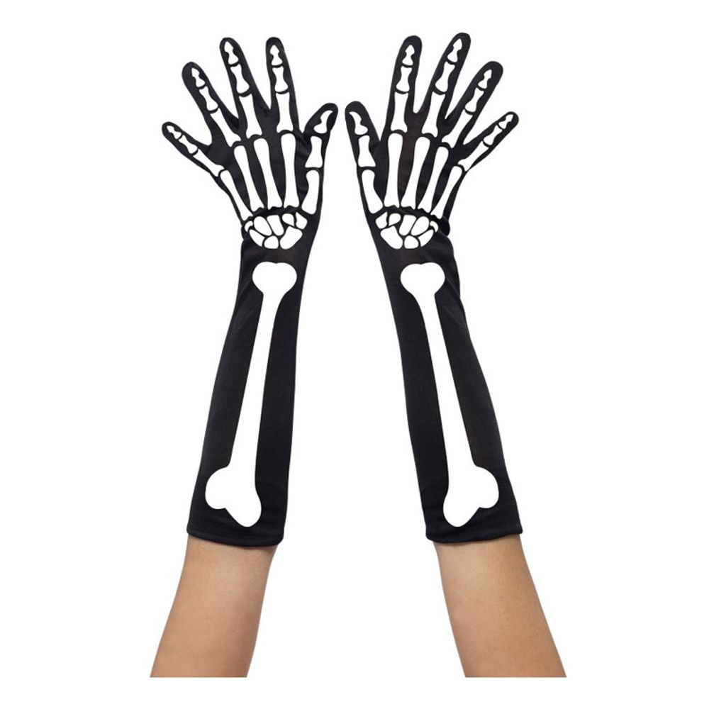 Skeletthandskar Långa