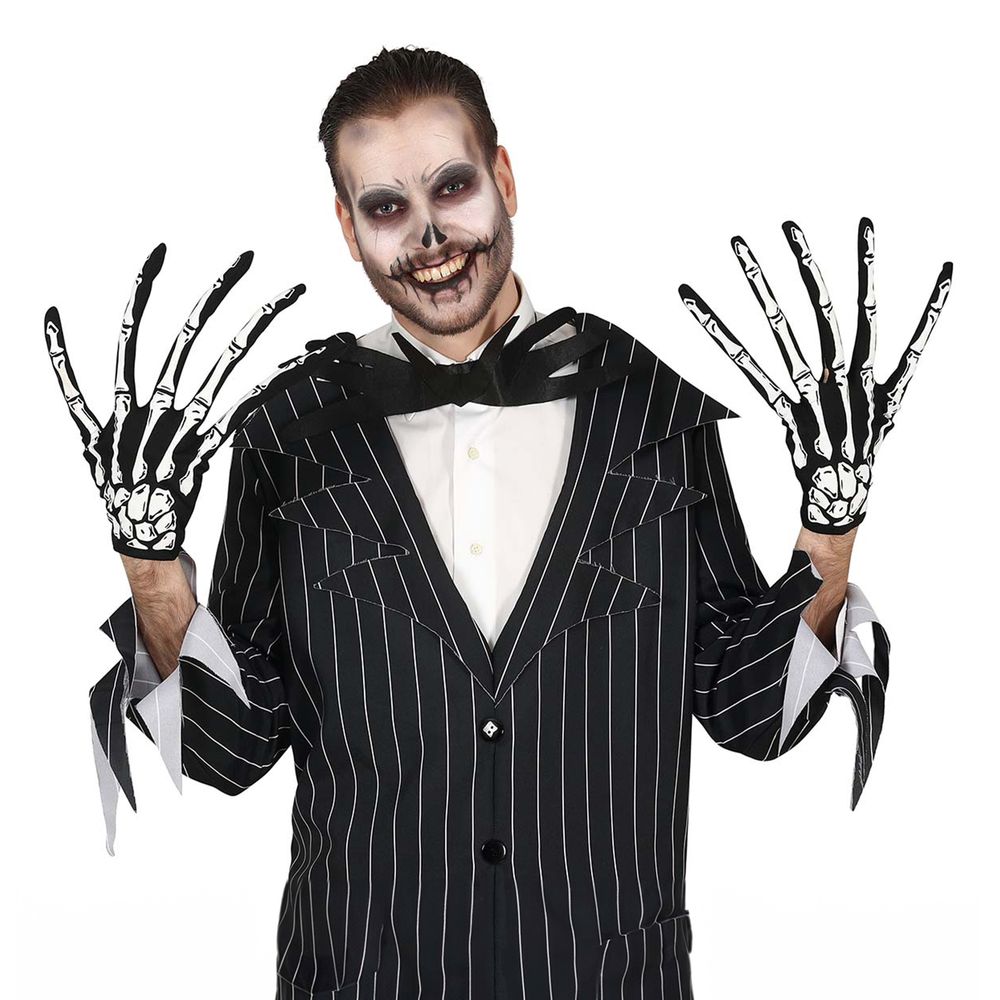 Skeletthandskar med Långa Fingrar