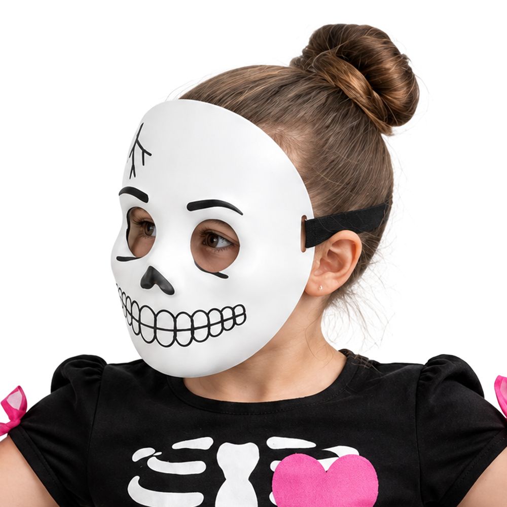 Skelettimaski Glow in the Dark Lapsille