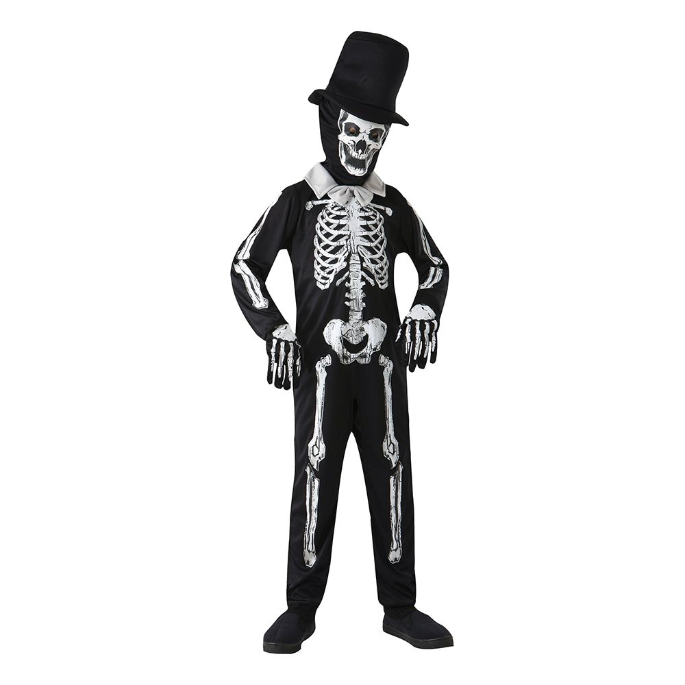 Skelettherre Barn Maskeraddräkt
