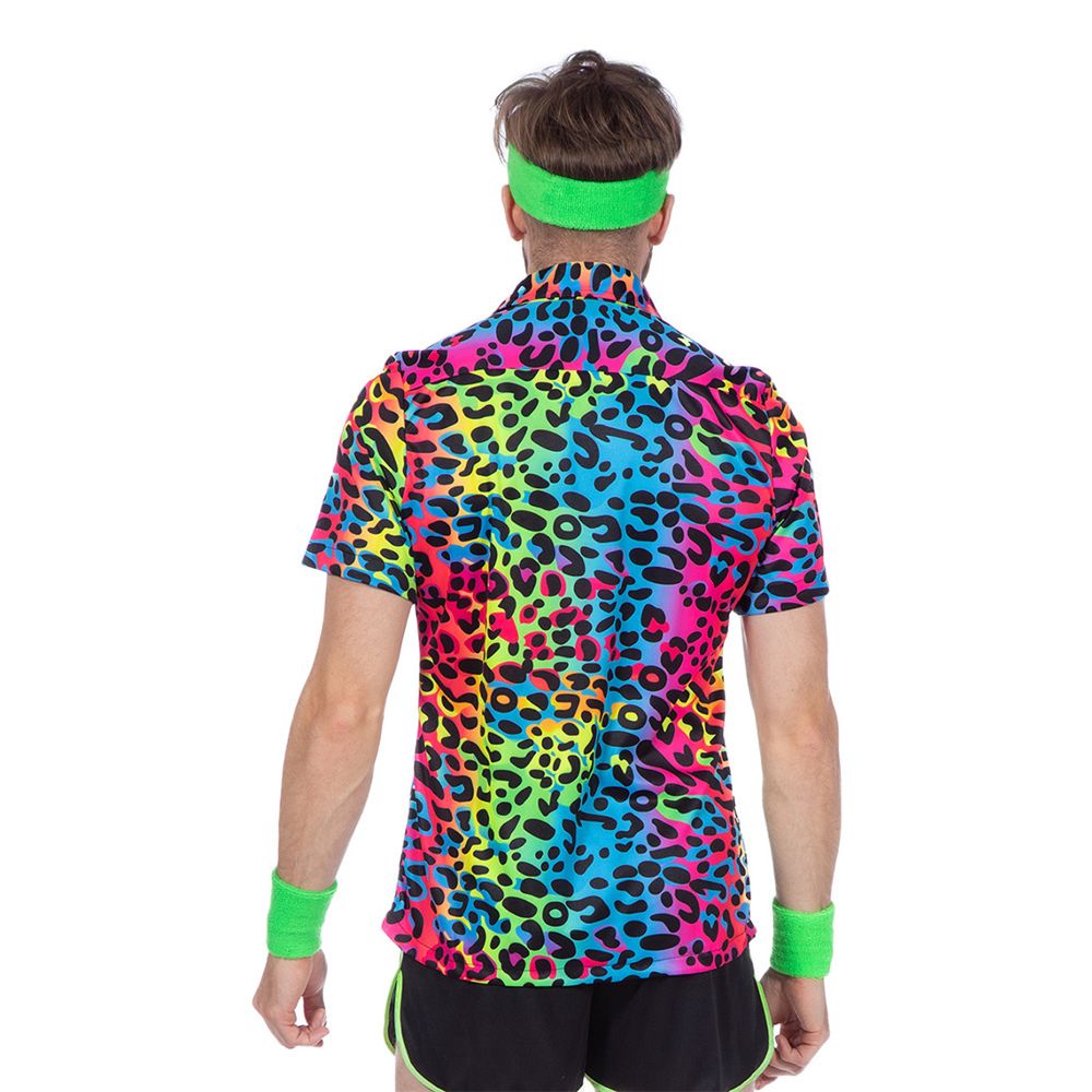 Skjorte Leopard Neon Herre