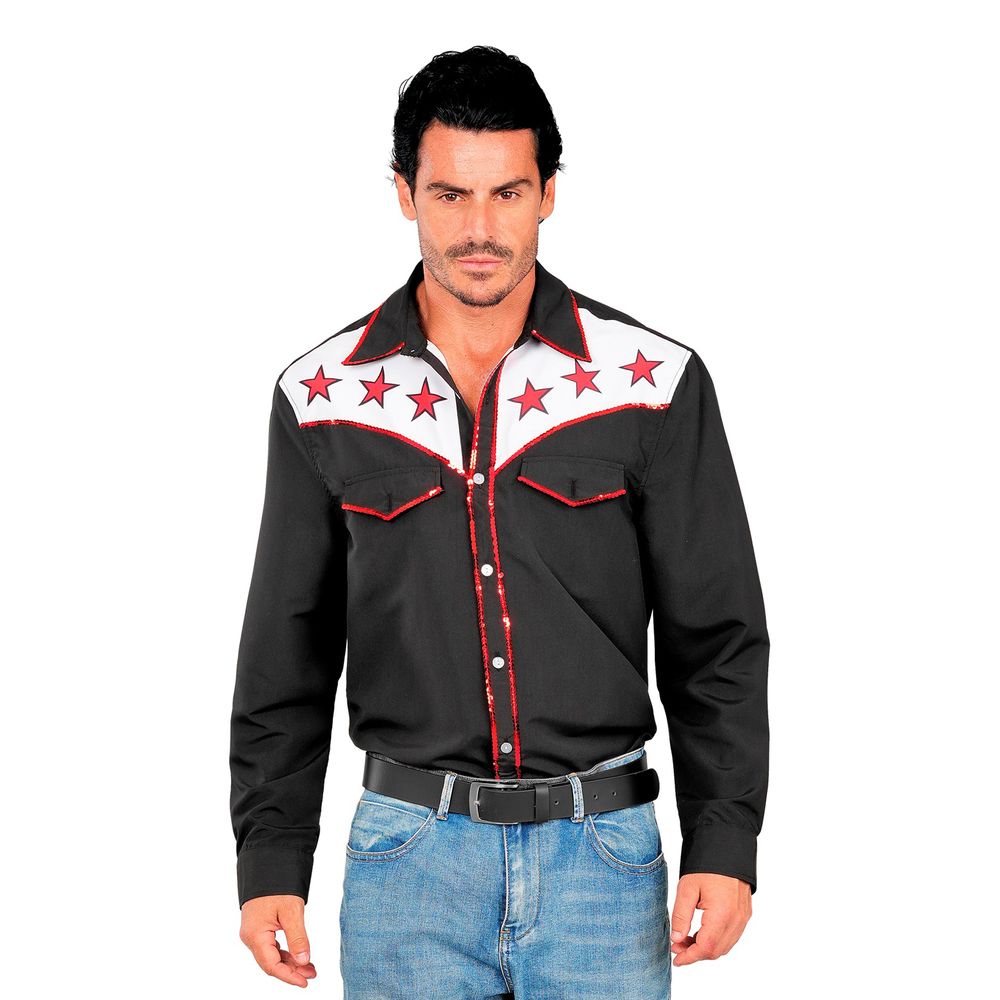 Skjorte Rodeo Cowboy Sort
