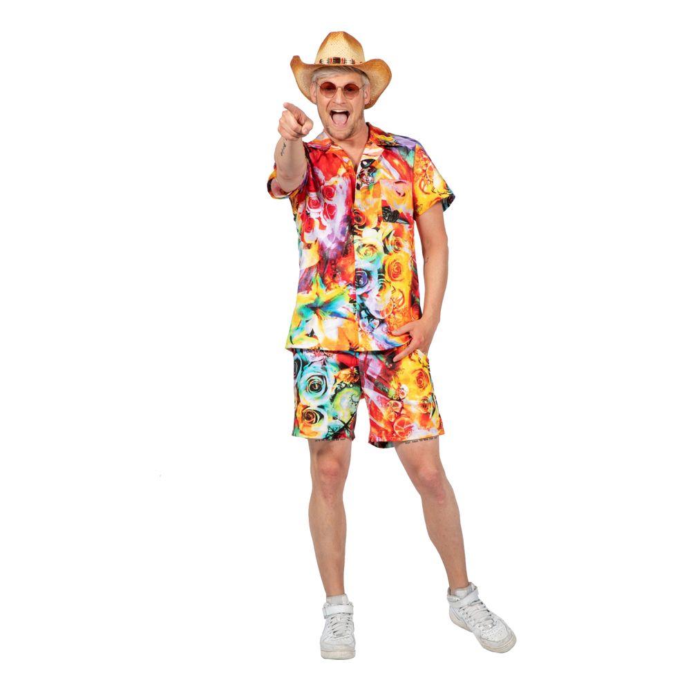 Hawaiikille Blommor Maskeraddräkt