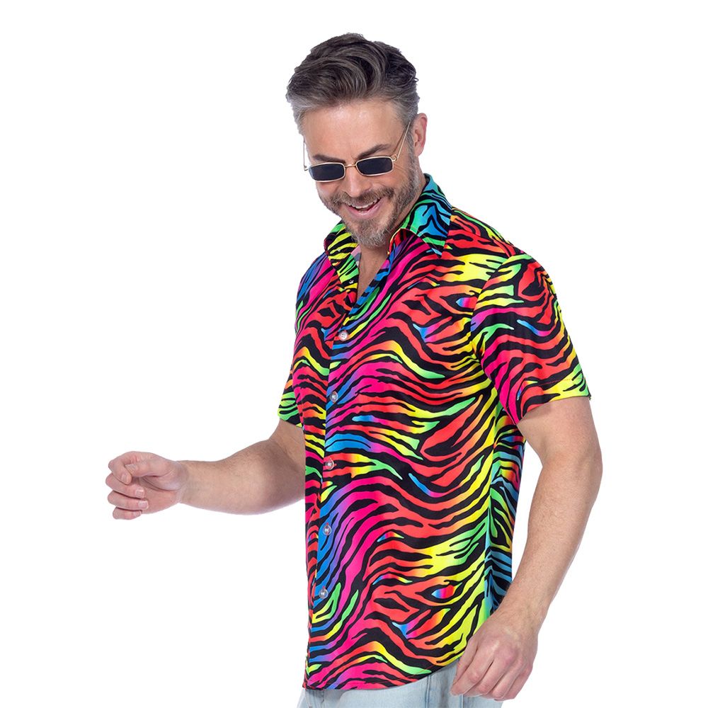 Skjorte Zebra Neon Herre