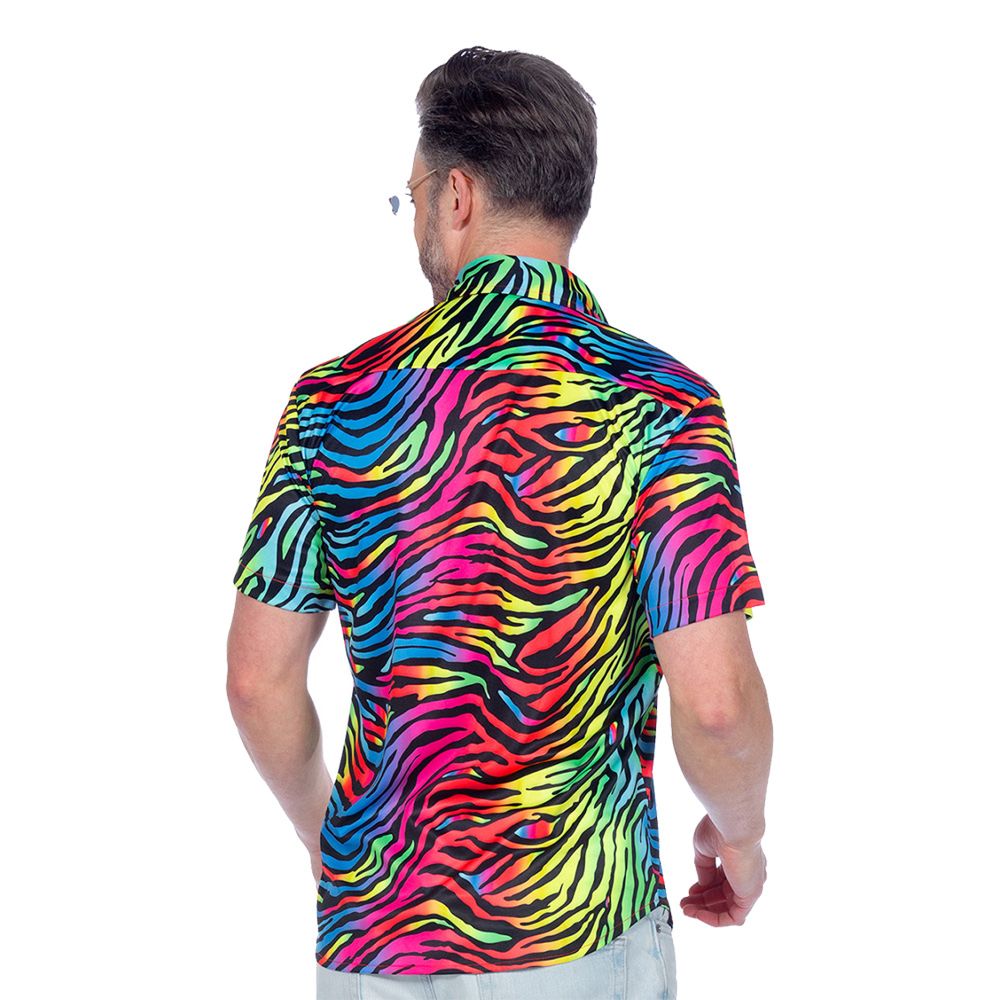 Skjorte Zebra Neon Herre