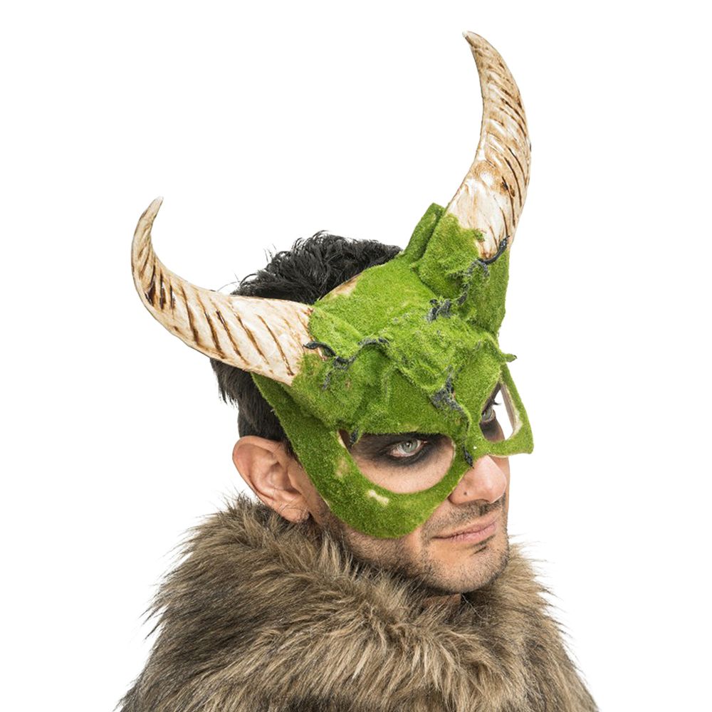 Skogsväsen Halvmask med Horn