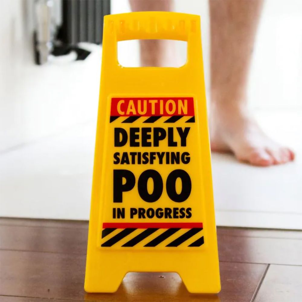 Advarselsskilt Satisfying Poo