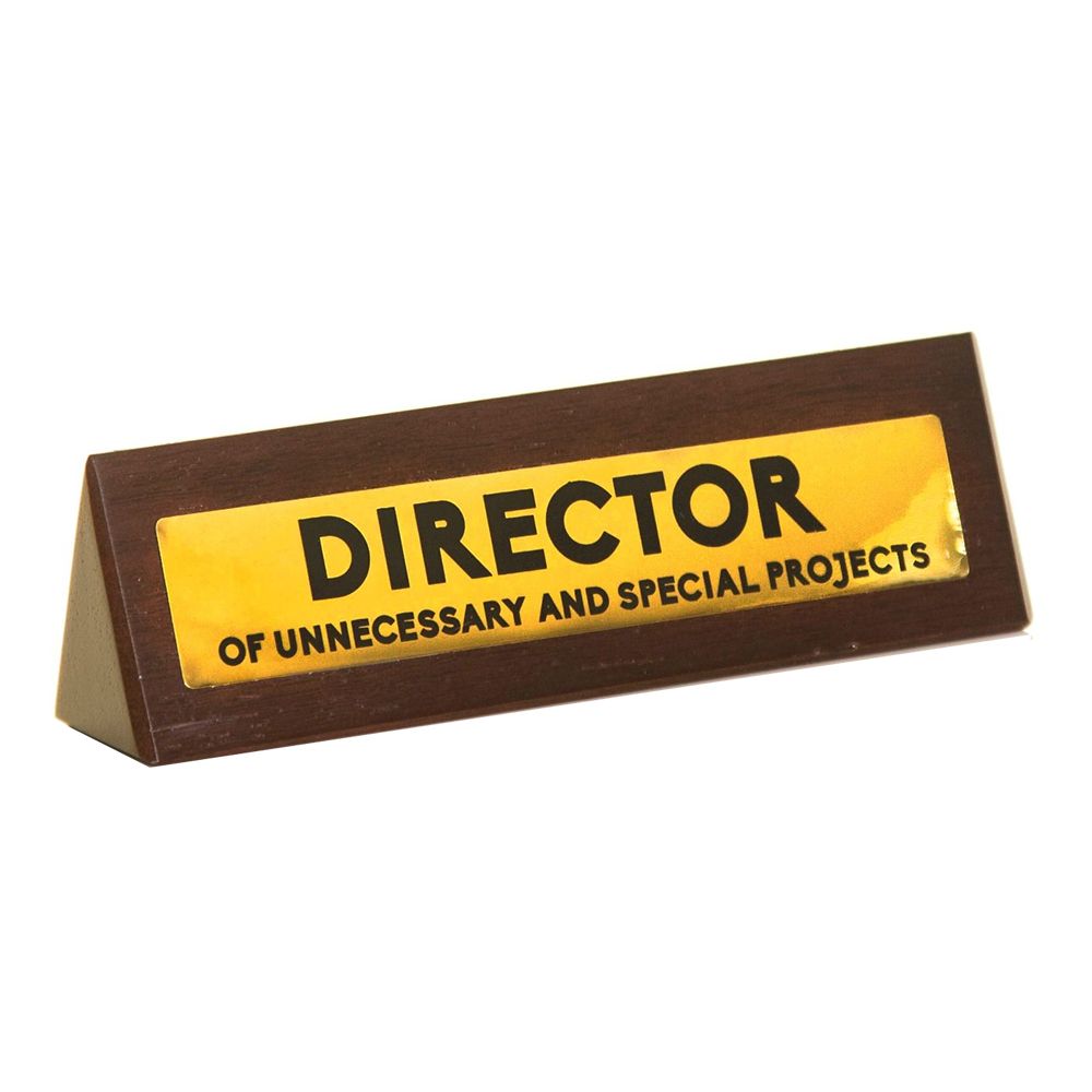 Kirjoituspöytäkyltti Director