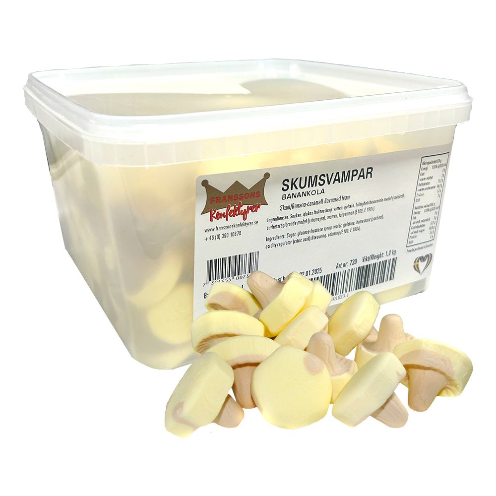 Franssons Skumsvampar Banankola Storpack