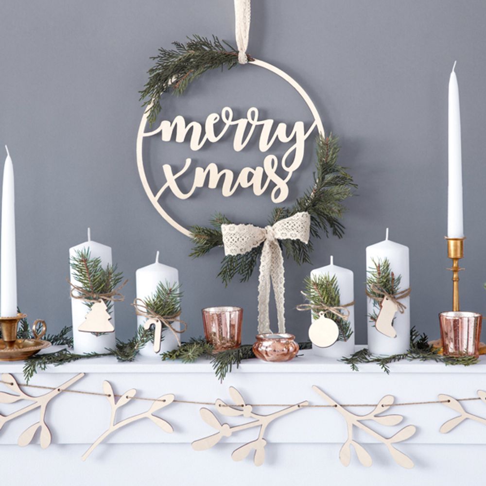 Skilt av Tre Merry Xmas