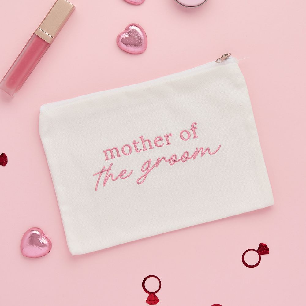 Mother of the Groom -meikkipussi vaaleanpunainen