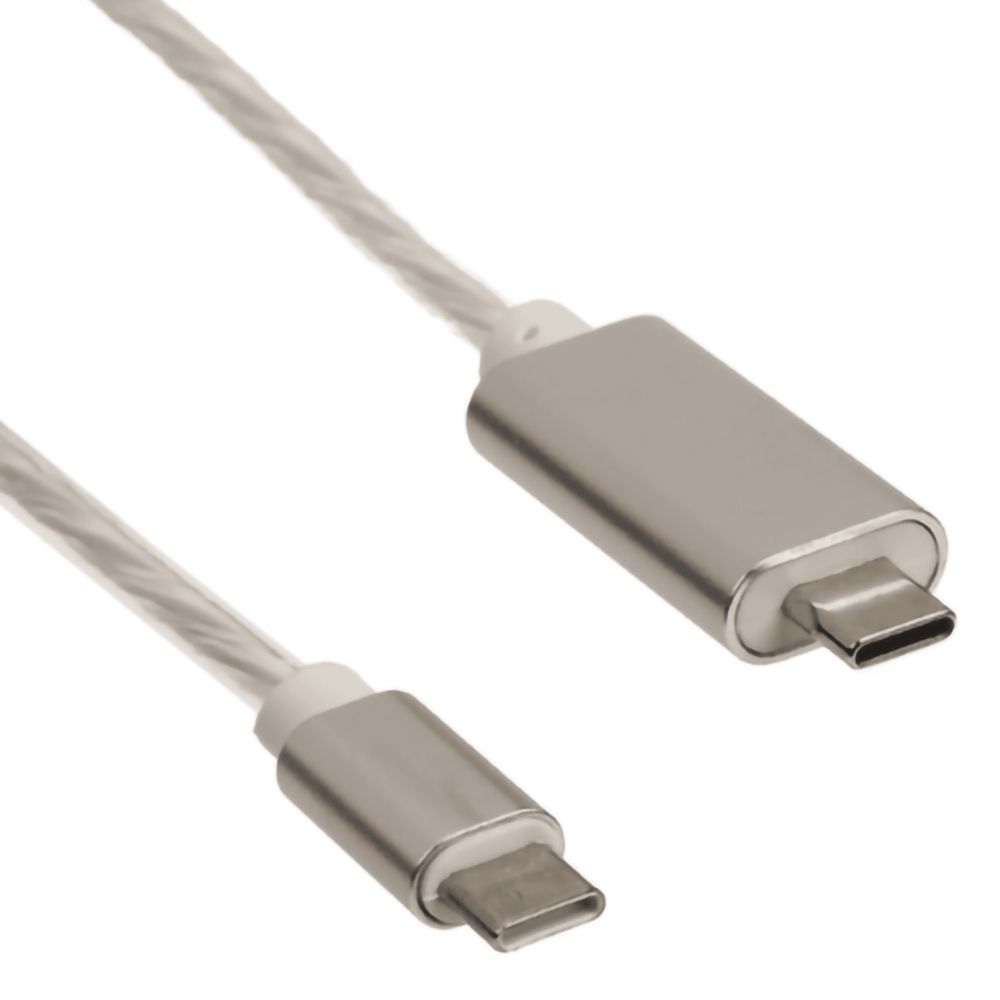 Hurtigopladningskabel med LED USB-C