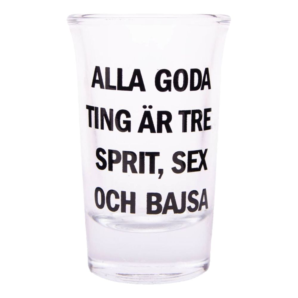 Shotglass med Tekst