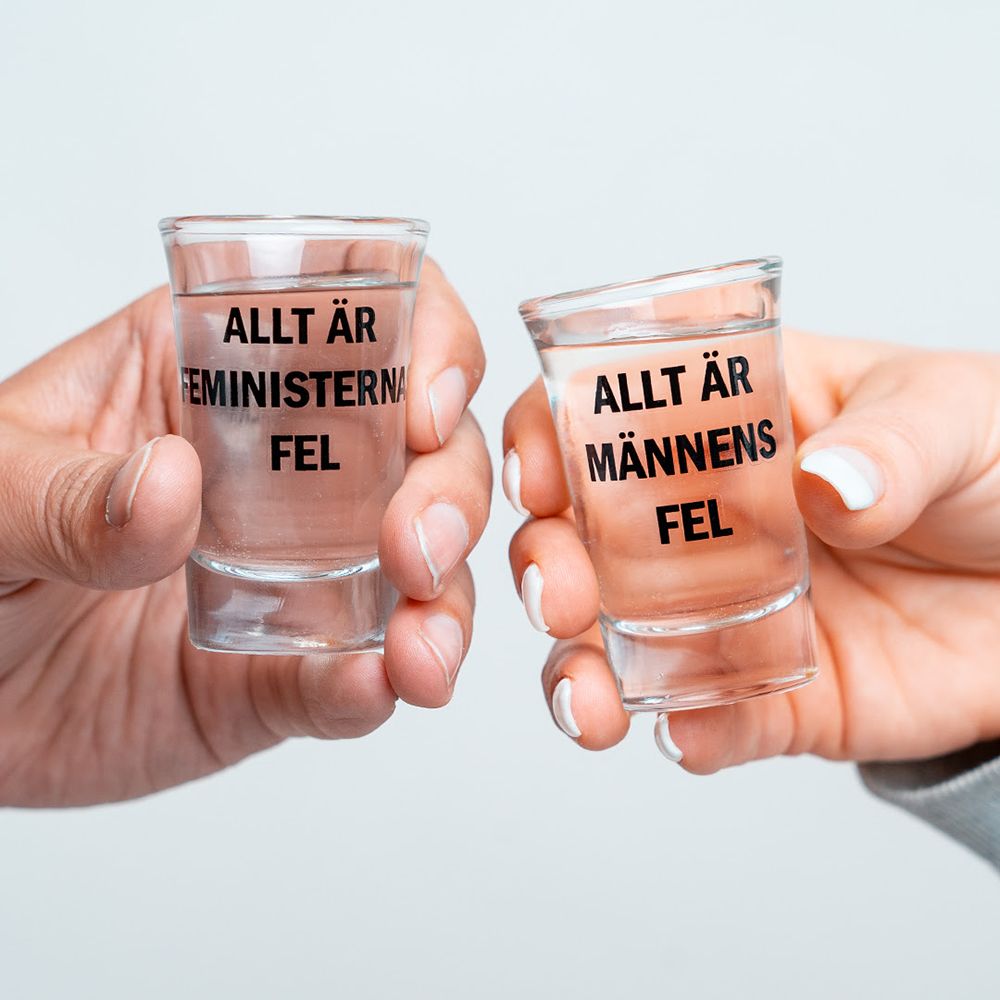 Shotglass med Tekst