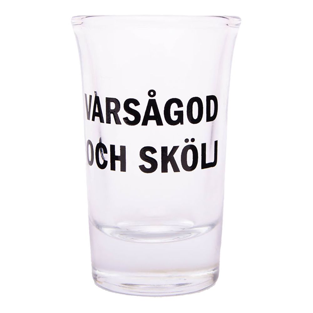 Shotglass med Tekst