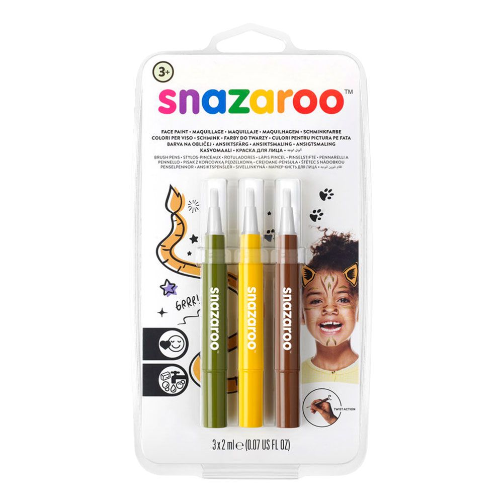 Snazaroo Ansiktsmalingssett Brushpen Jungle