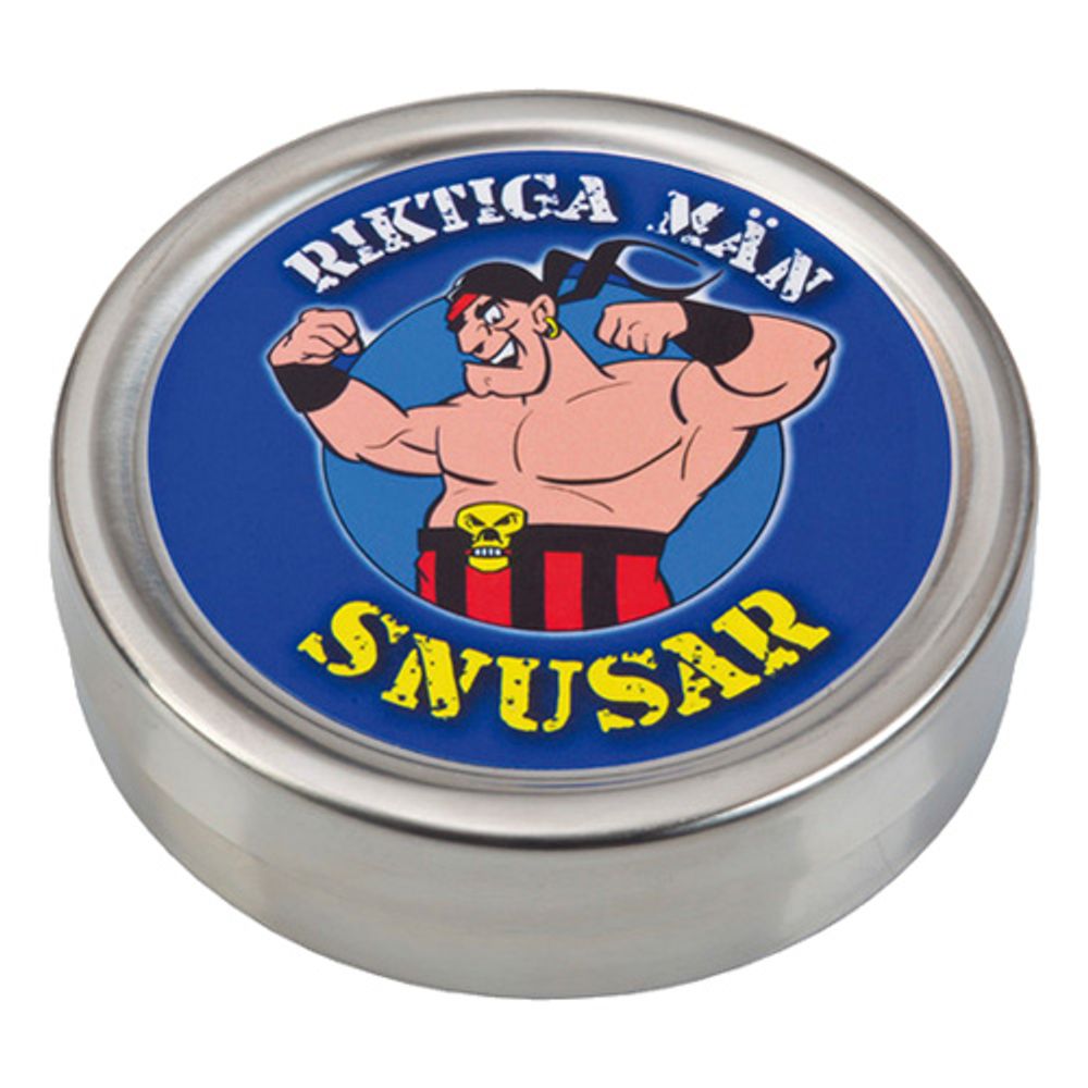 Snusdosa Riktiga män snusar