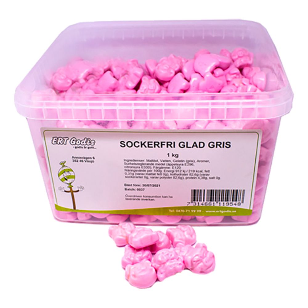 Sukkerfri Glad Gris Storpakning