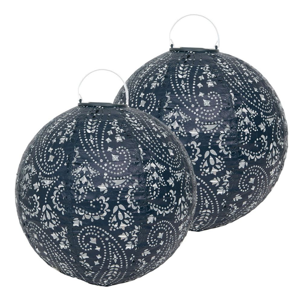 Aurinkokennolyhdyt Boho Navy