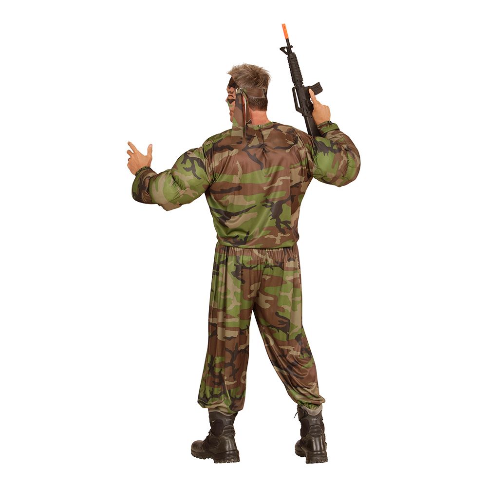 Soldat med Muskler Kostyme