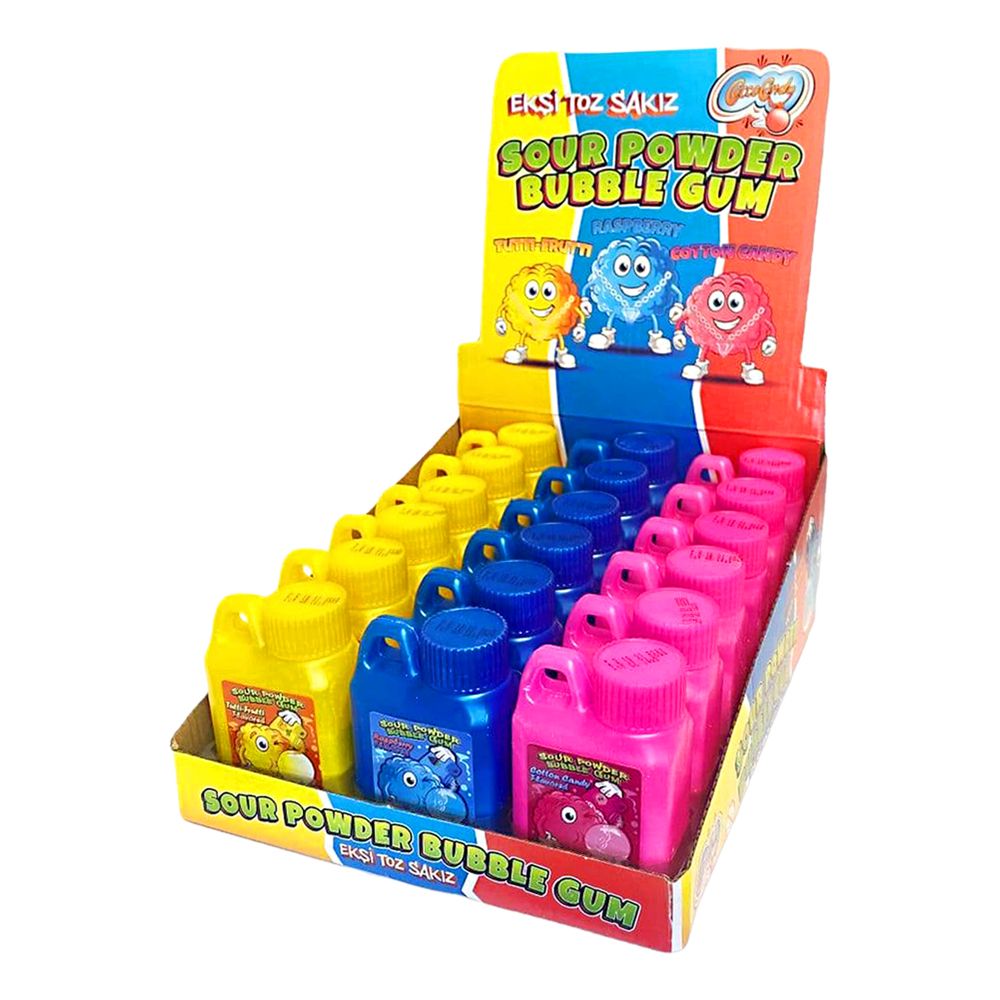 Sour Powder Bubble Gum Økonomipakke