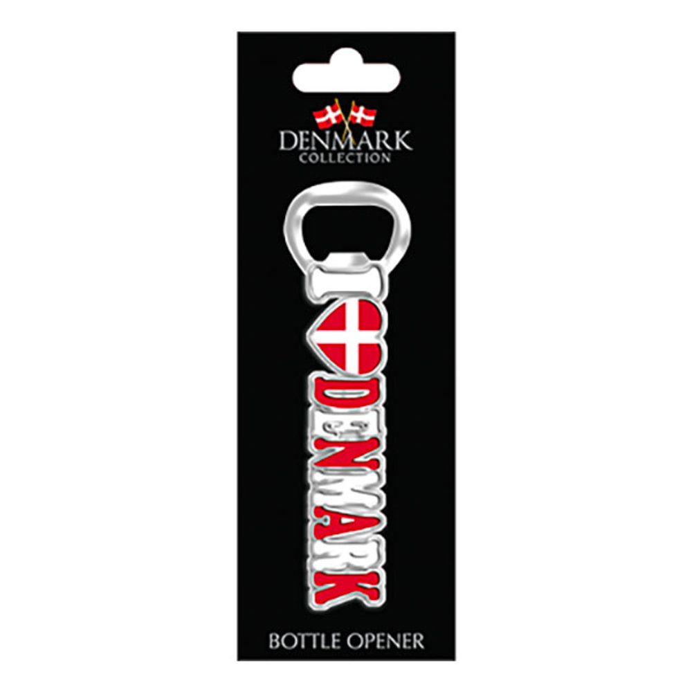 Suvenir Flaskeåpner Magnet Denmark
