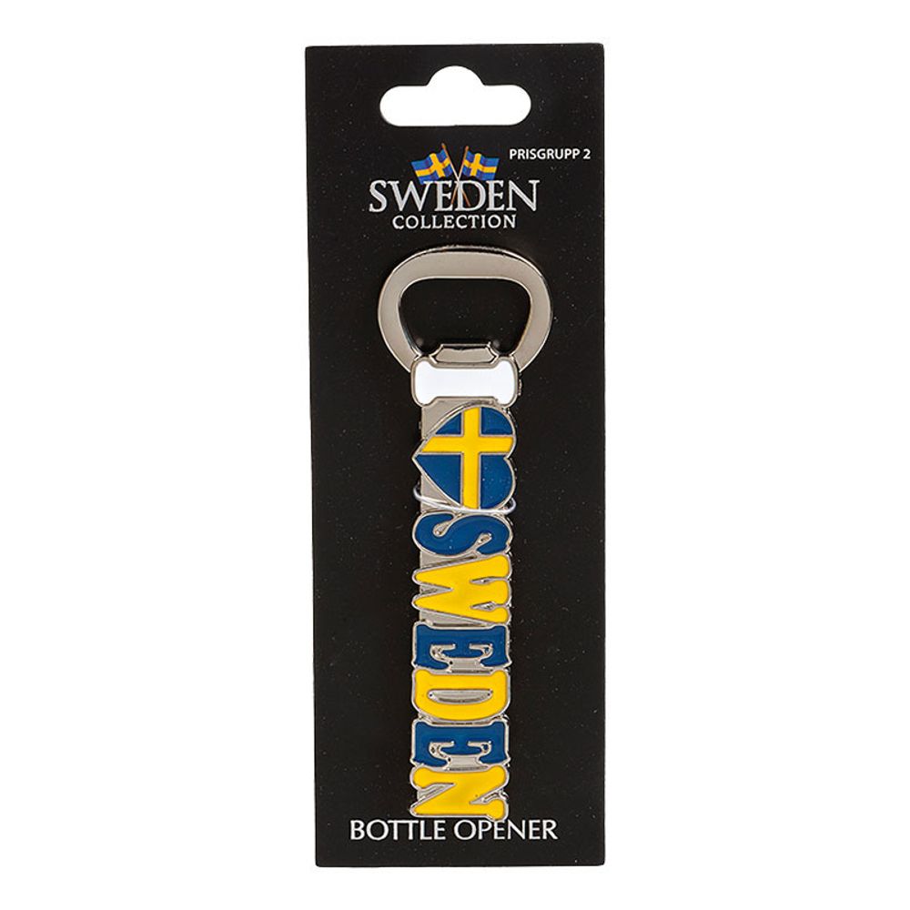Suvenir Flaskeåpner Magnet Sweden