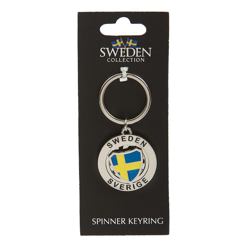 Souvenir Nøglering Spinner Sweden/Sverige