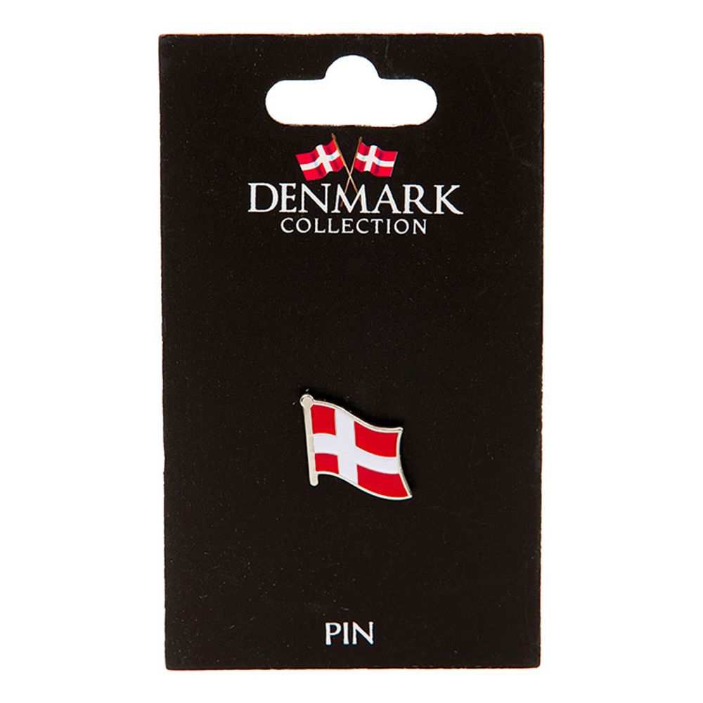 Suvenir Pin Dansk Flagg