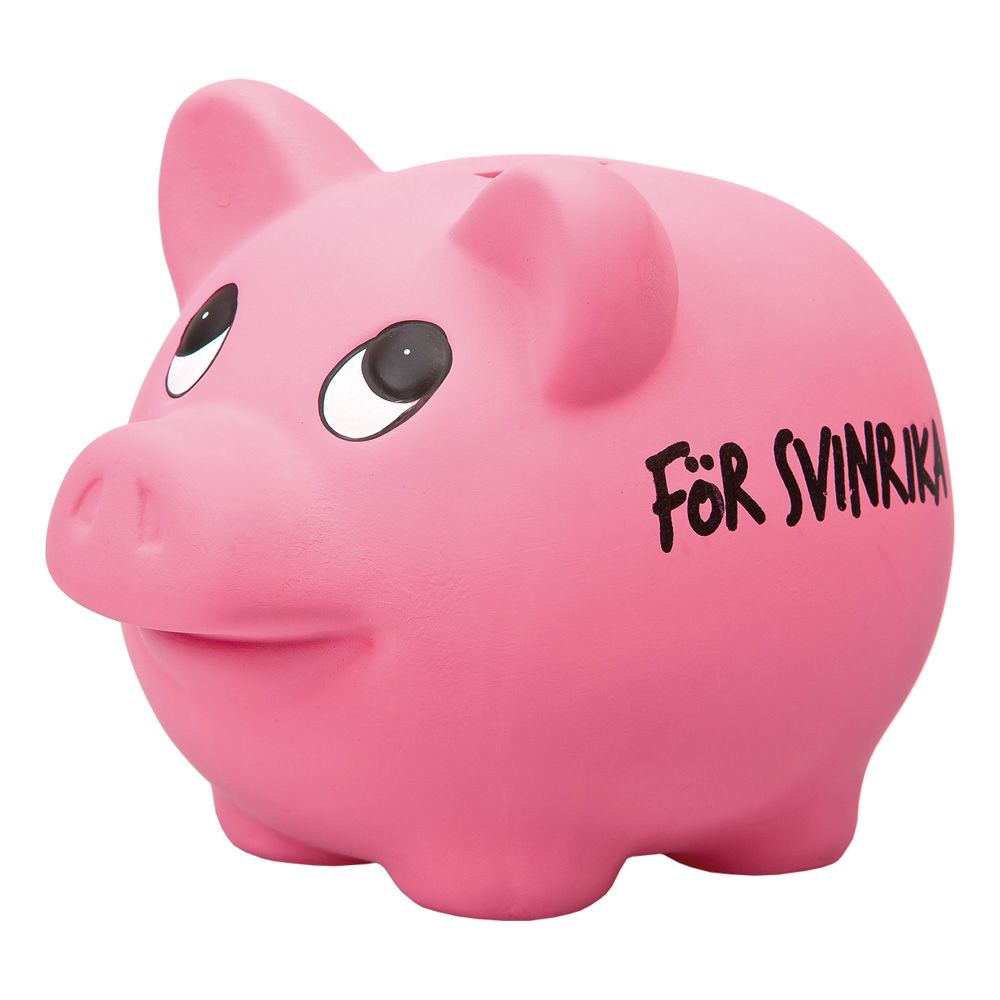 Spargris för svinrika