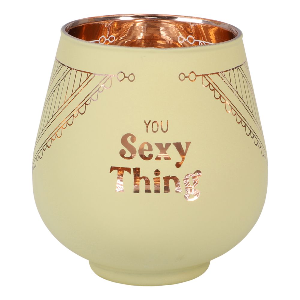 Ljuslykta Spegelglas med Text