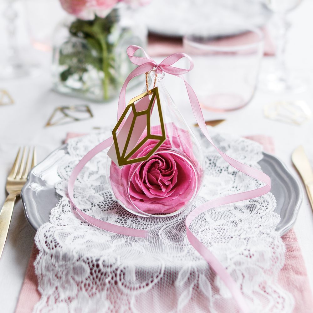 Spetsband Blommor Off-White på Rulle
