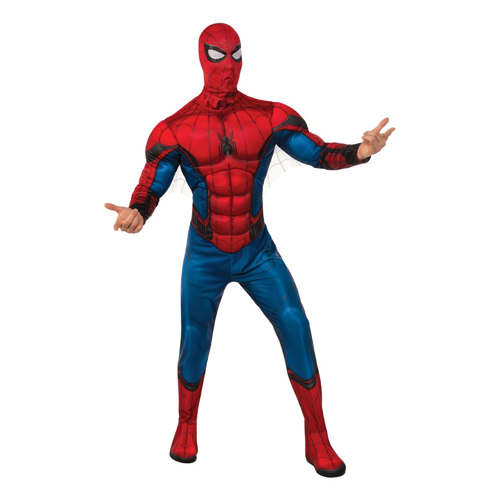 Spider-Man med Muskler Deluxe Kostyme