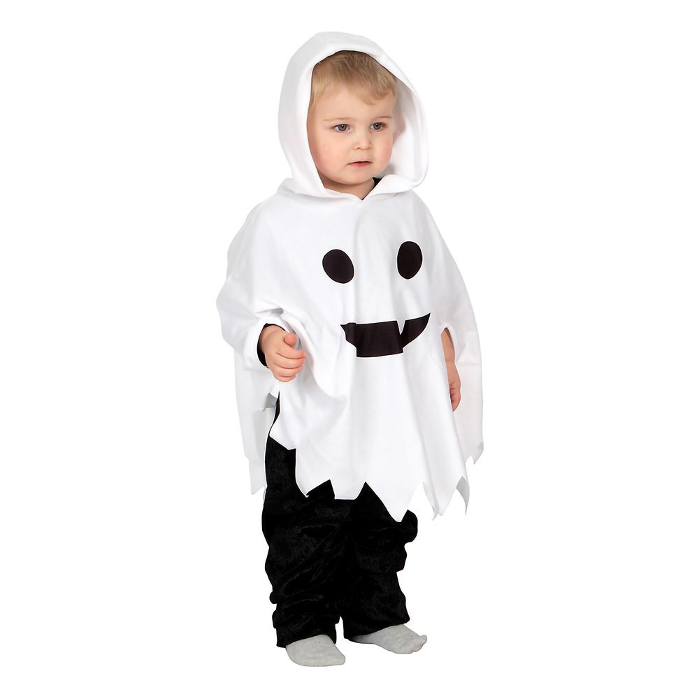 Spöke Poncho Barn Maskeraddräkt
