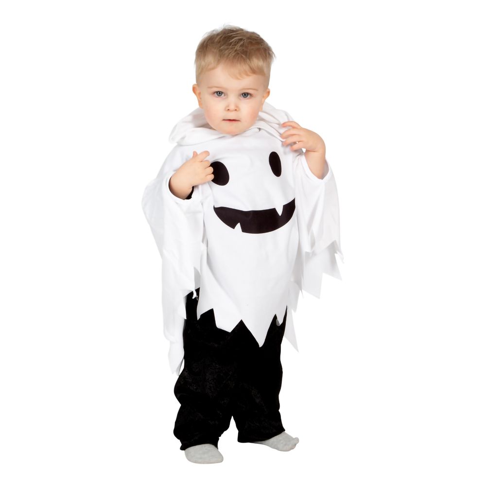 Spöke Poncho Barn Maskeraddräkt