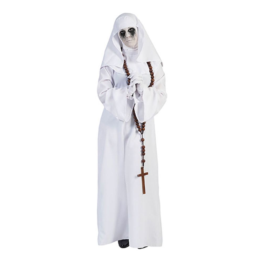 Død Nonne Hvitt Kostyme