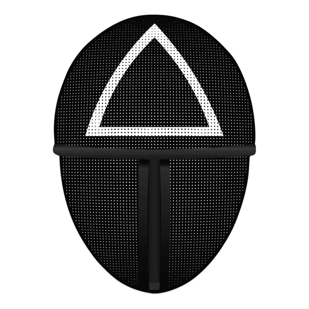 Squid Game Triangle Pappmask