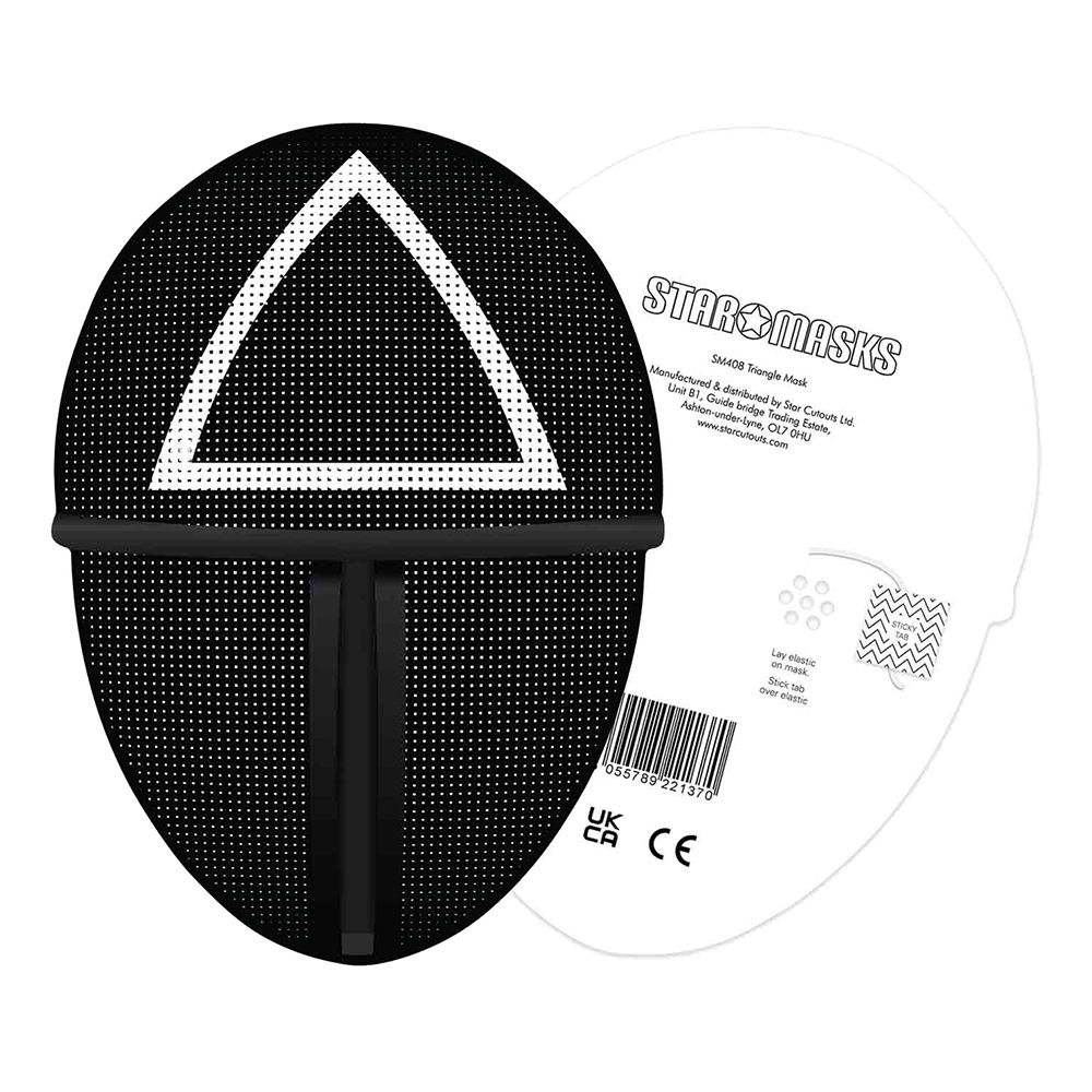 Squid Game Triangle Pappmask