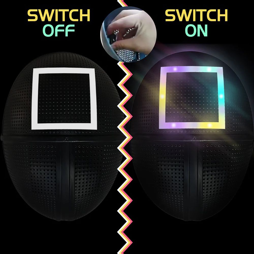 Squid Game Square LED Mask