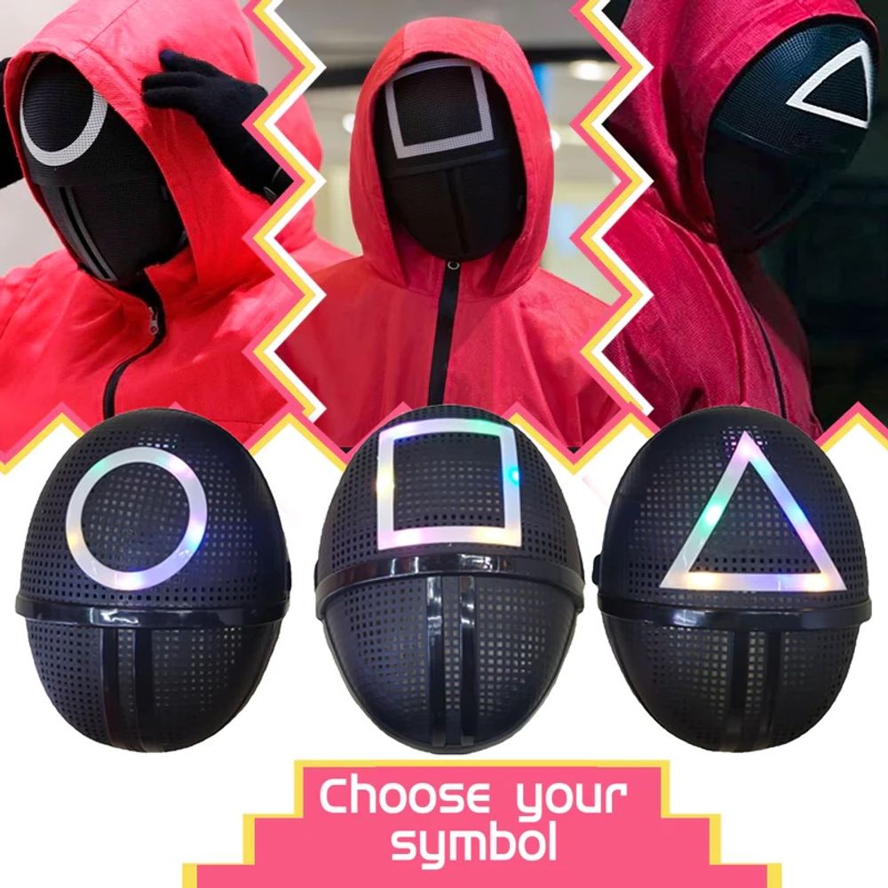 Squid Game Square LED Mask