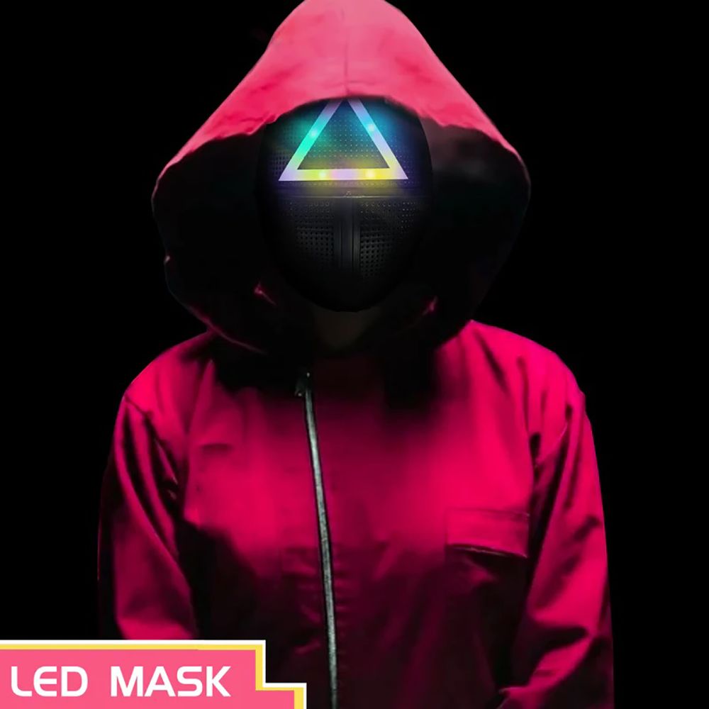 Squid Game Triangle LED Mask