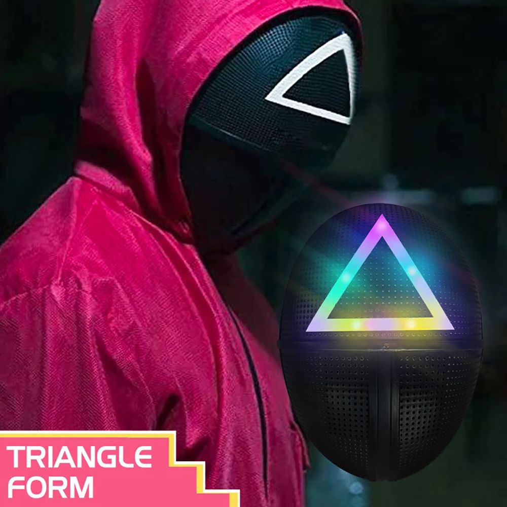 Squid Game Triangle LED Mask