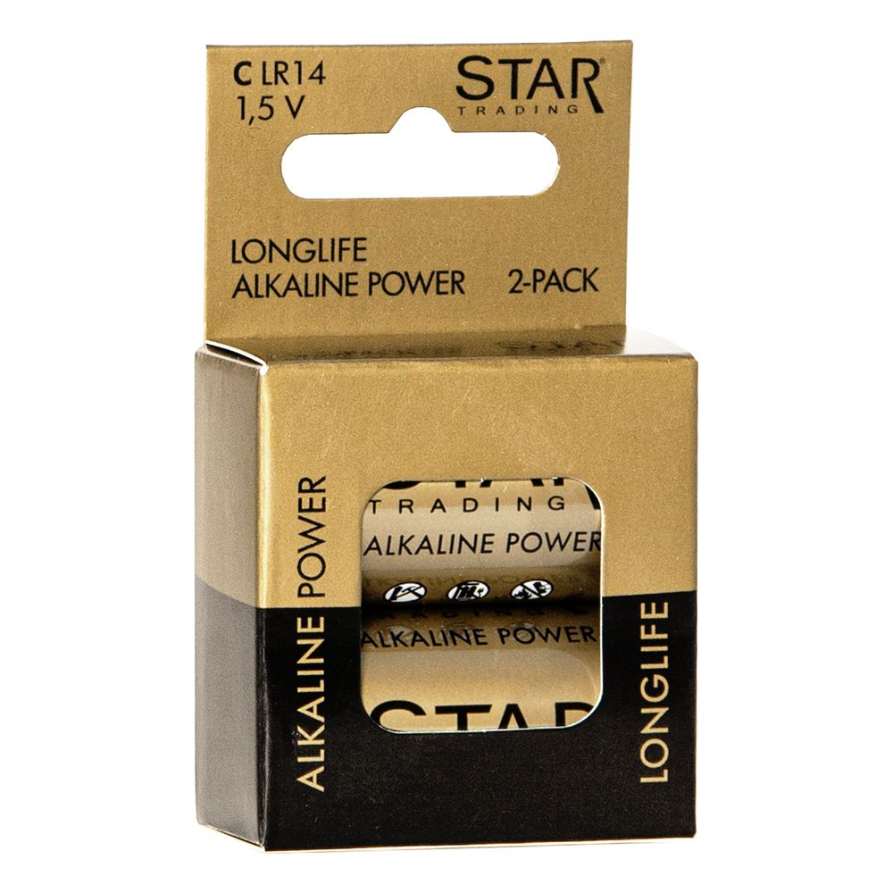 ST Power Alkaline C-Batterier