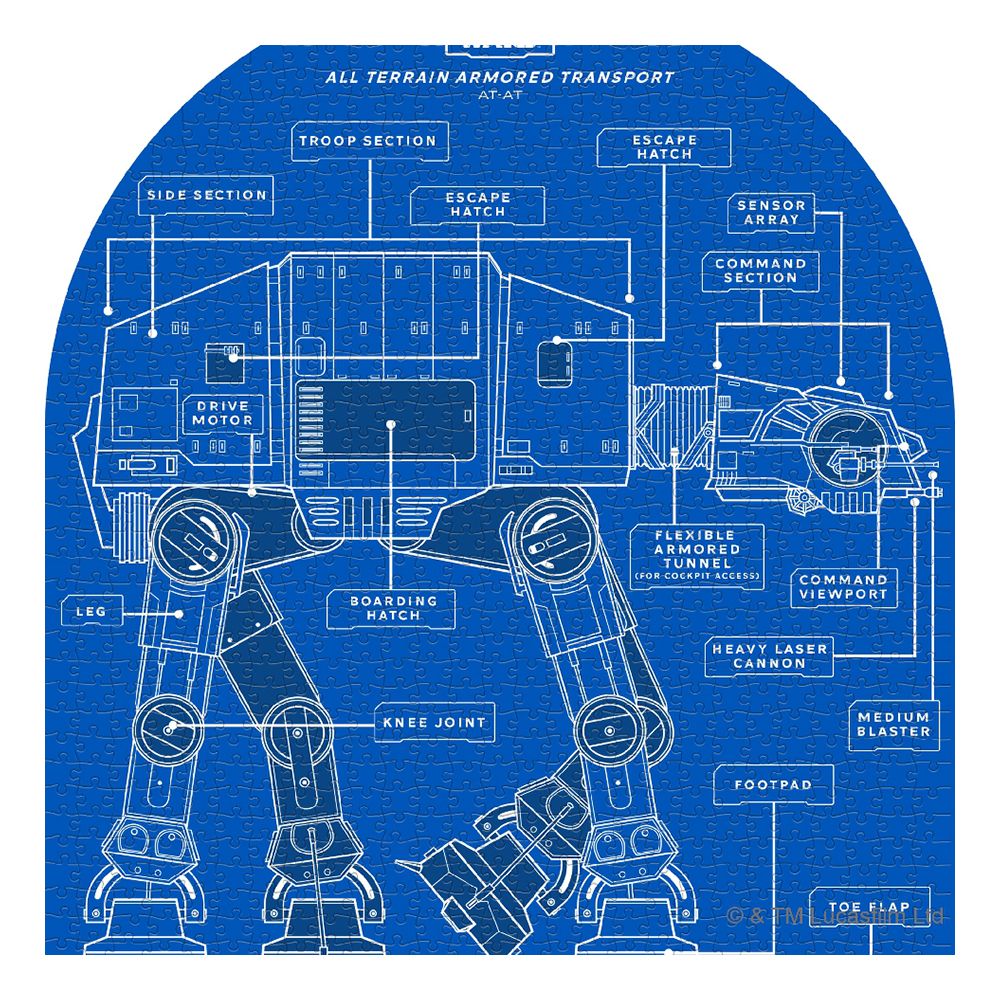 Star Wars Palapeli AT-AT Kaksipuolinen Kuvio