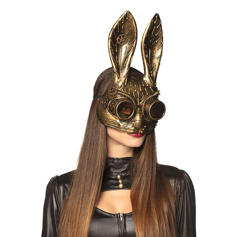 Steampunk Kanin Halvmaske